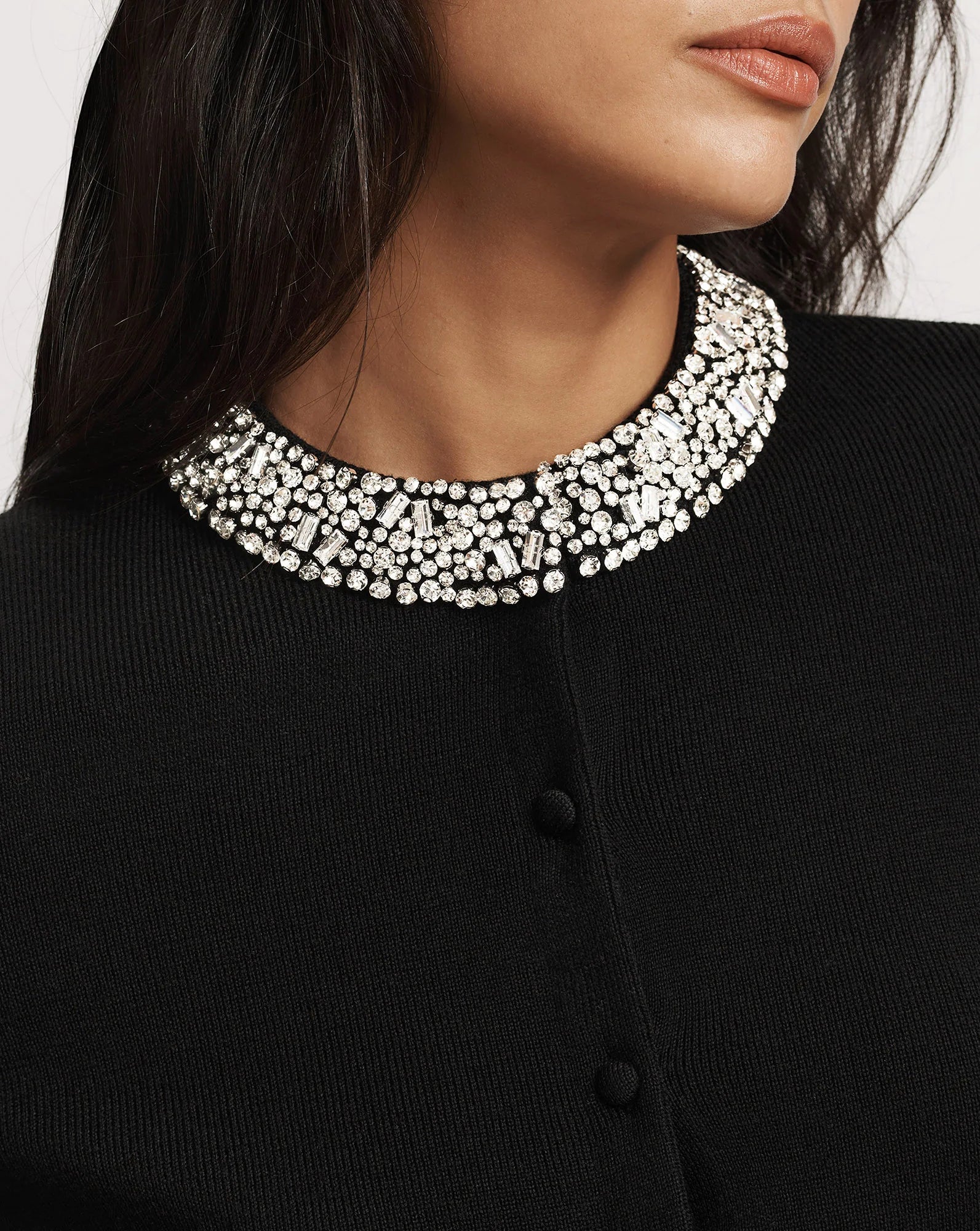 Daro Embellished Cardigan in Black