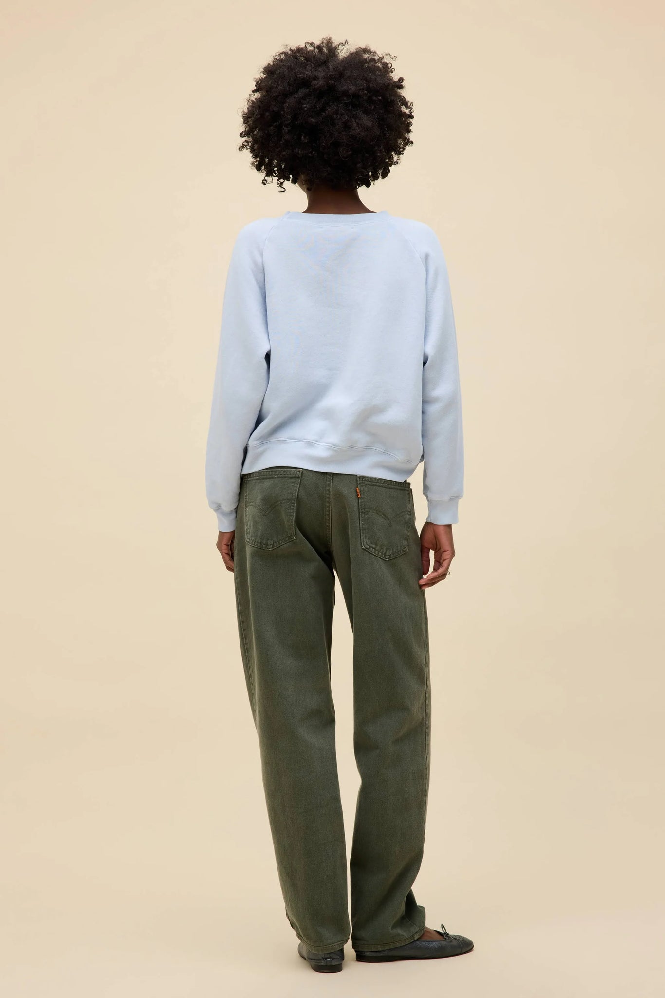 Après Ski Shrunken Raglan Sweatshirt in Light Dusk