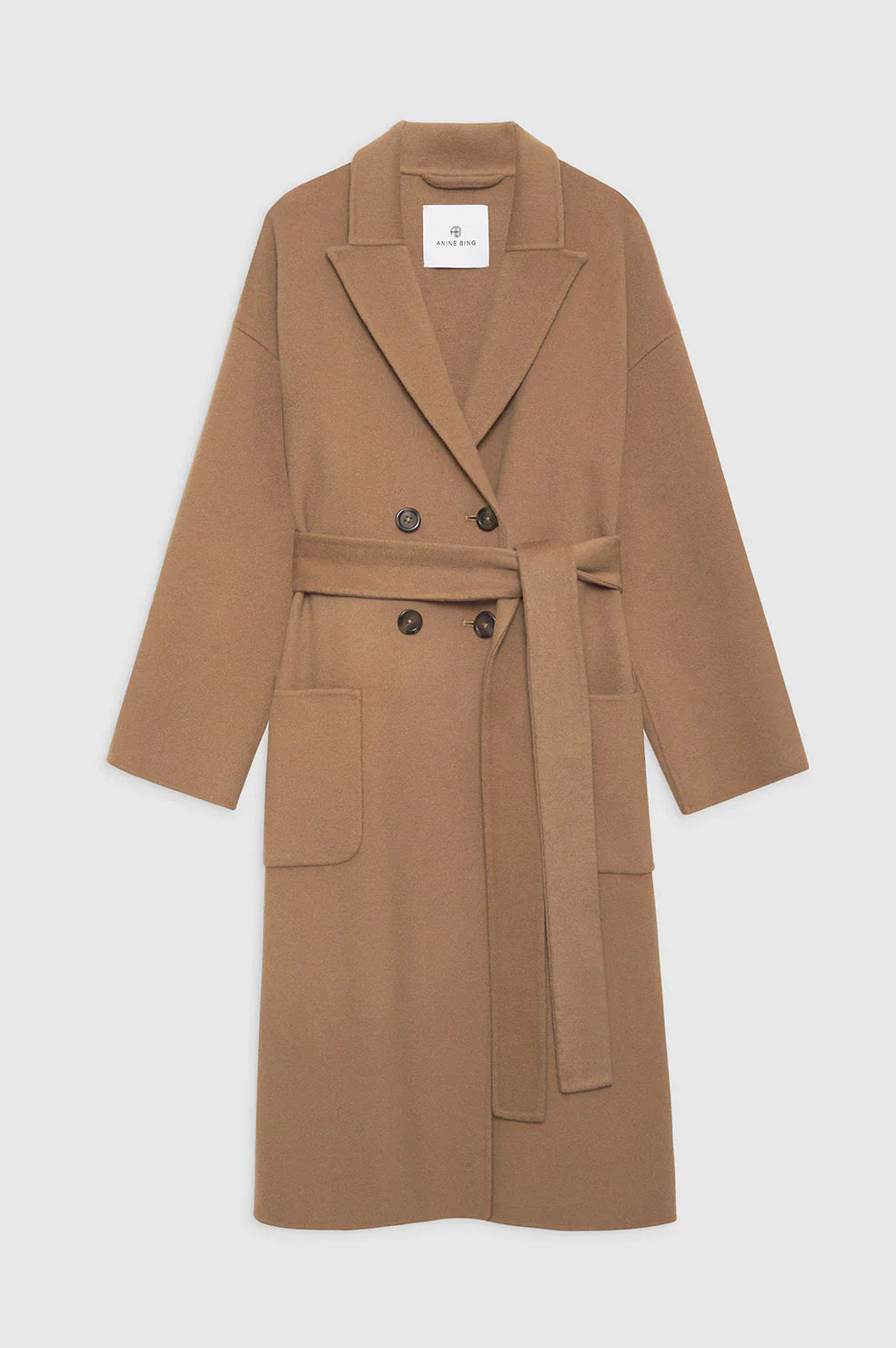 Dylan Coat in Camel Cashmere Blend