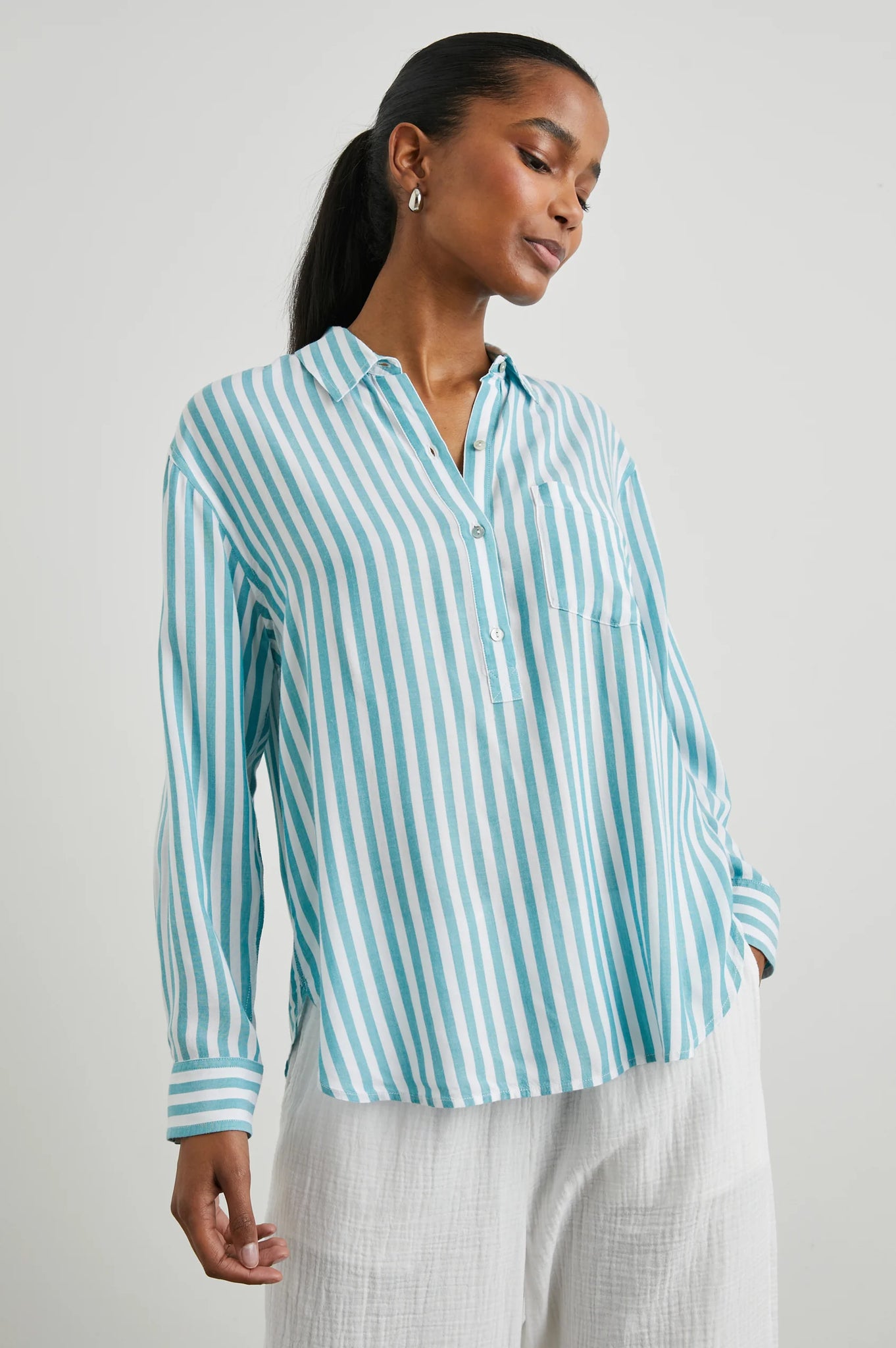 Elle Shirt in Saltan Stripe