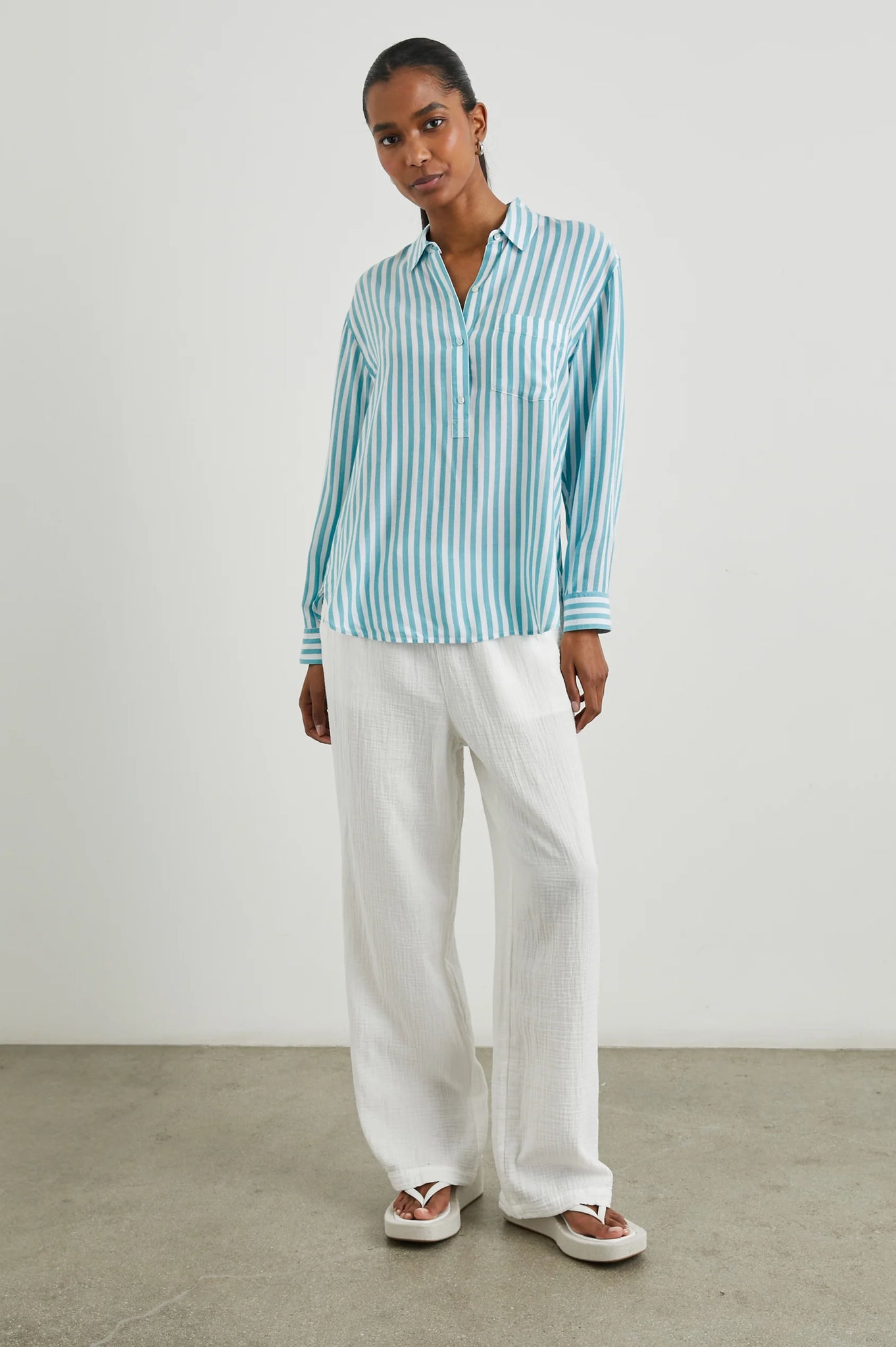 Elle Shirt in Saltan Stripe