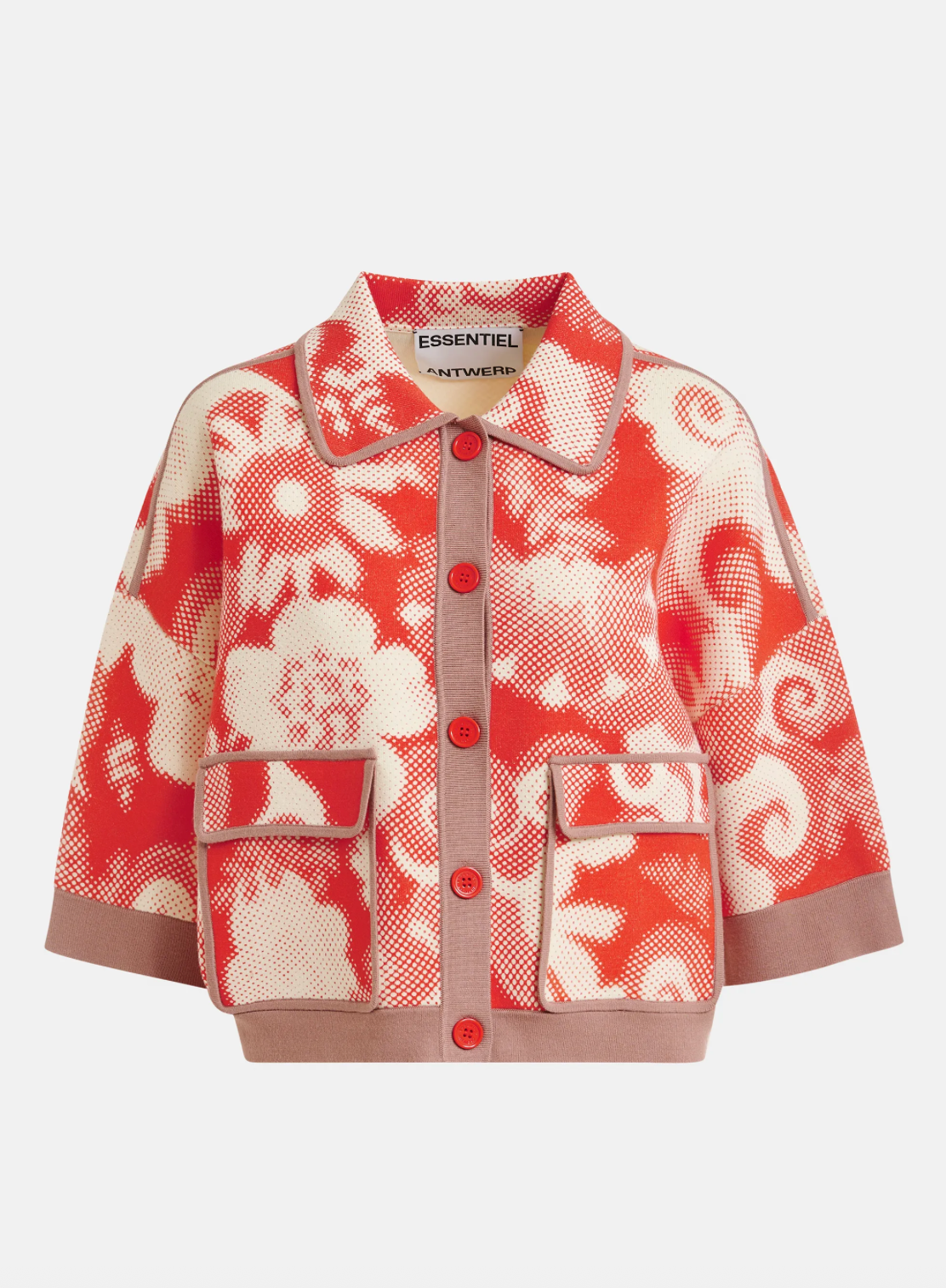 Joly Knit Cardigan in Orange Brulee