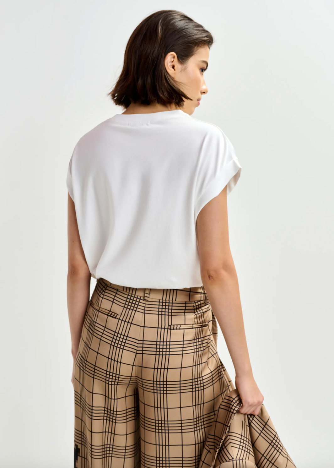 Jungala Embroidered T-Shirt in Off-White