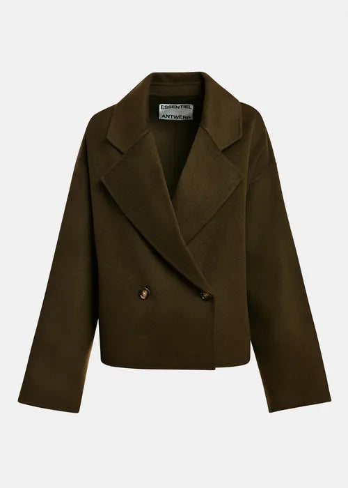 Kombu Double Face Jacket in Dusty Green