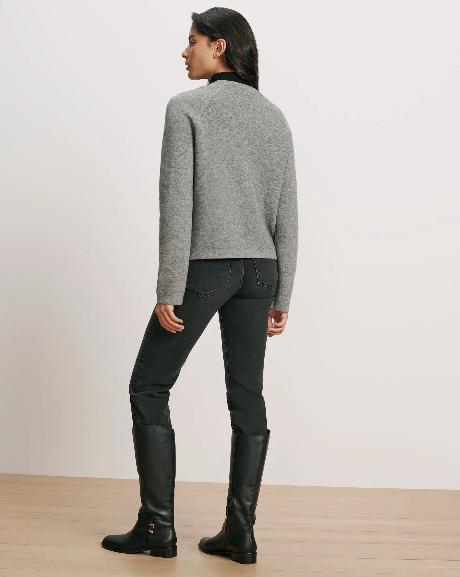 Elwood Knit Jacket in Medium Heather Grey