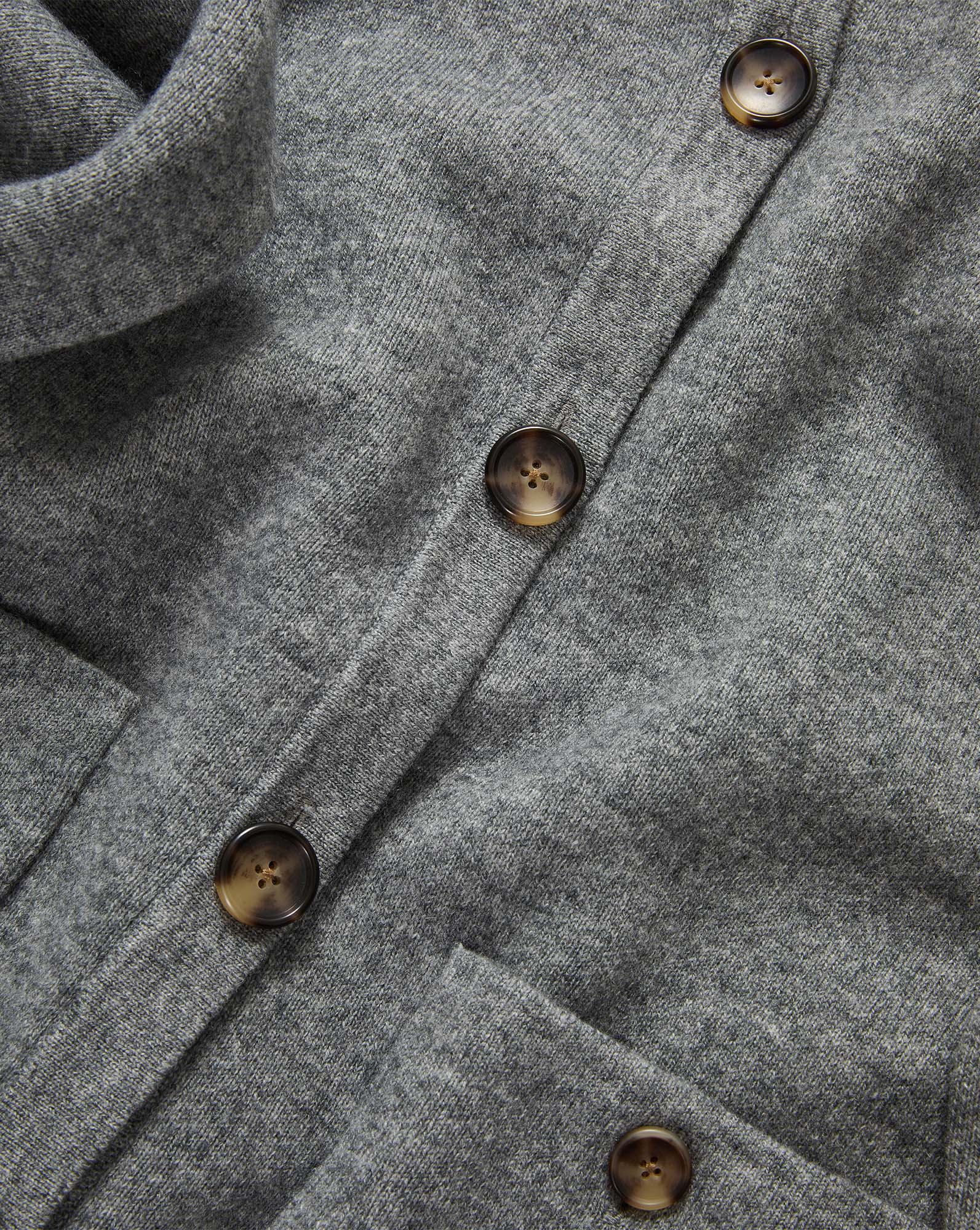 Elwood Knit Jacket in Medium Heather Grey