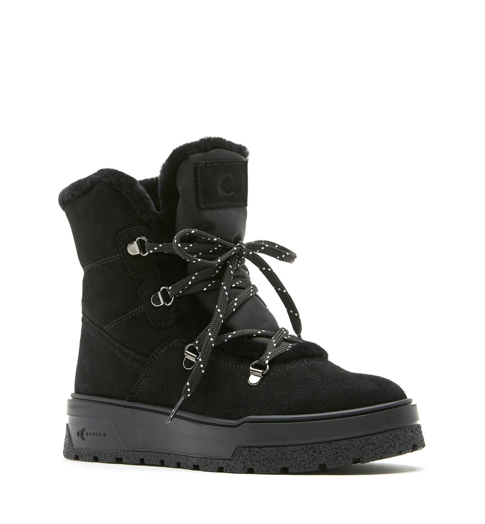 Excellent Shearling-Lined Suede Bootie in Black