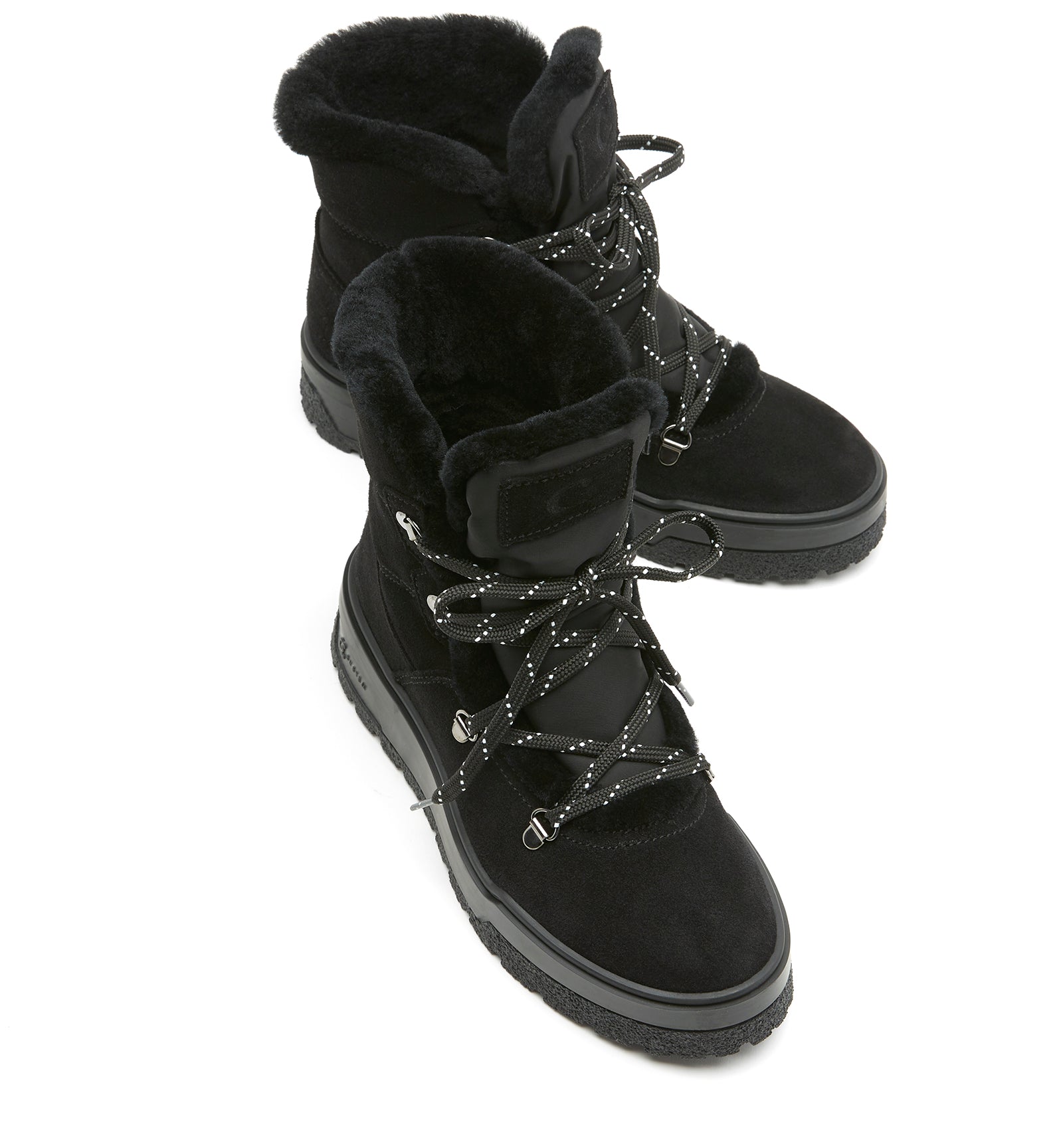 Excellent Shearling-Lined Suede Bootie in Black