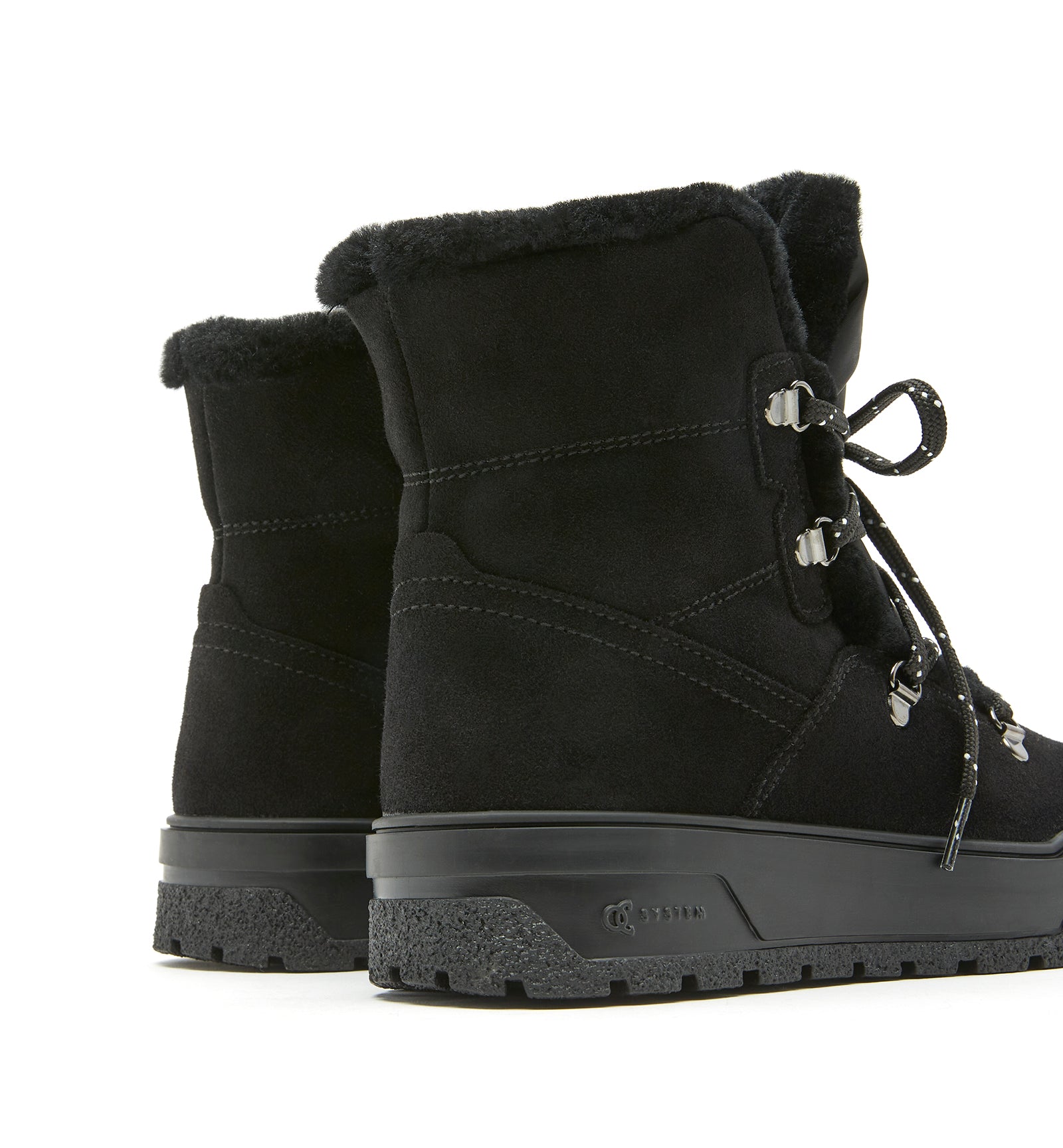 Excellent Shearling-Lined Suede Bootie in Black