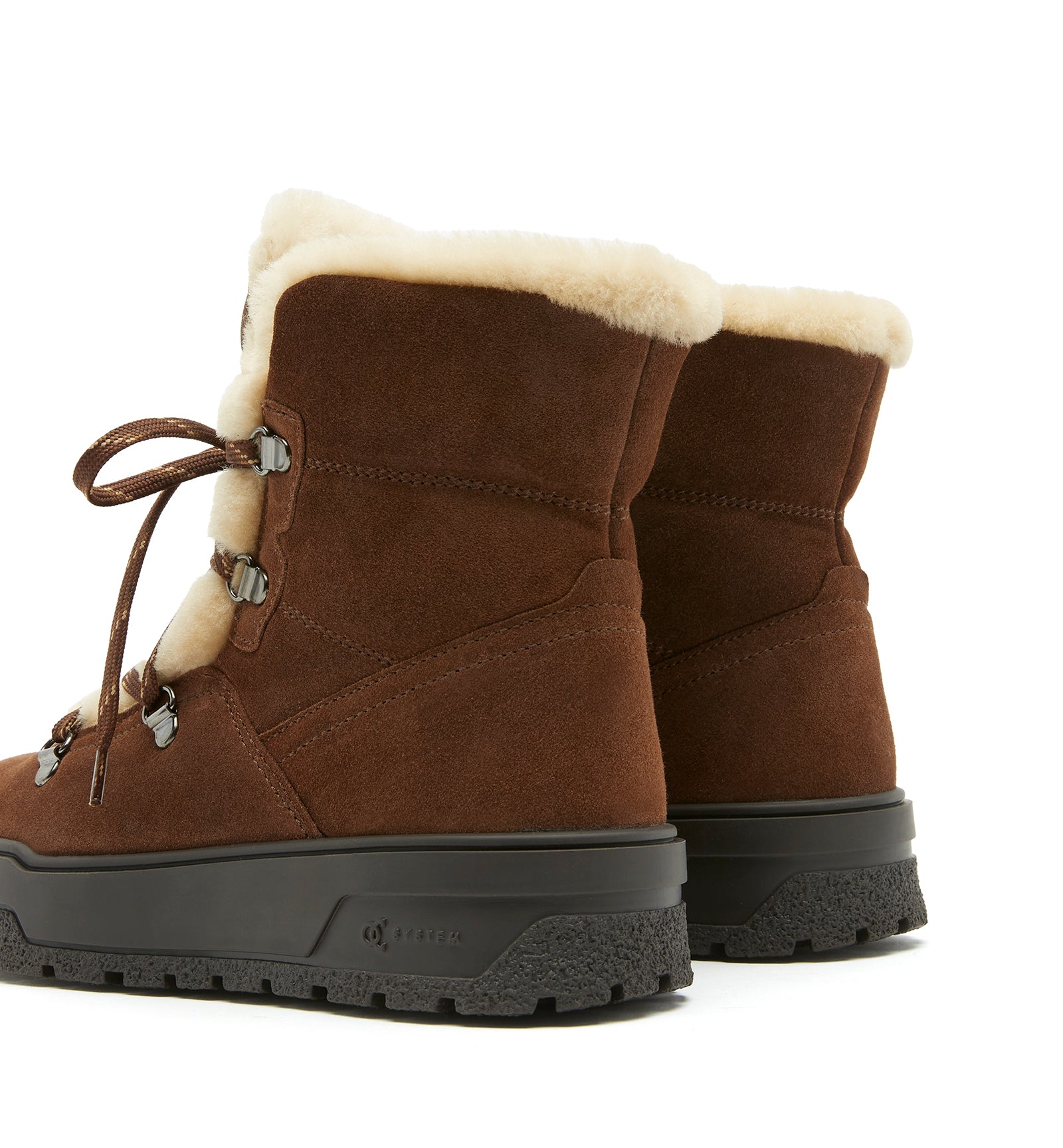 Excellent Shearling-Lined Suede Bootie in Caramel