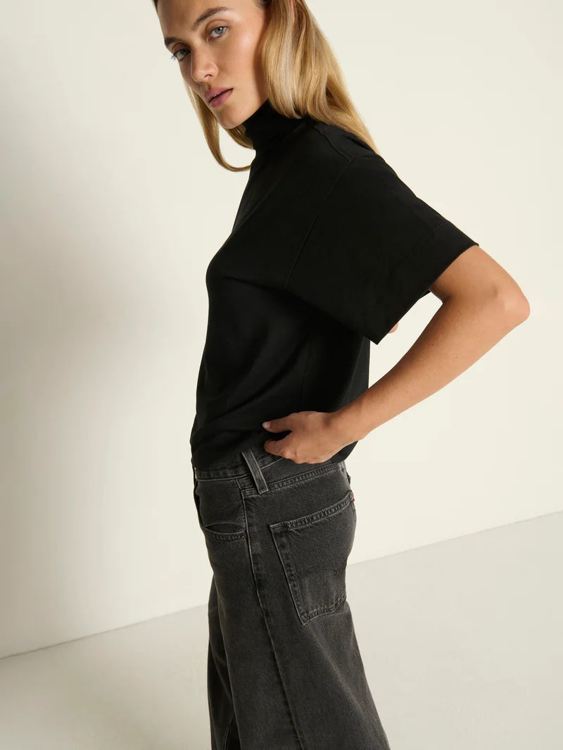 Fable Turtleneck in Jet Black