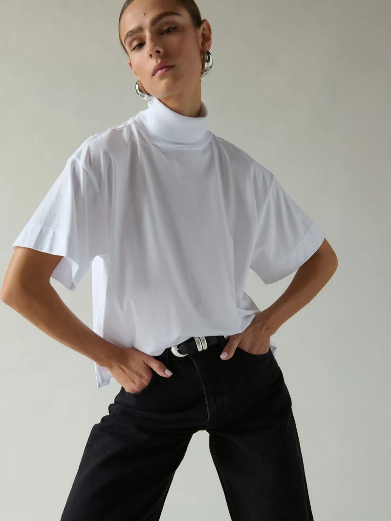 Fable Turtleneck in White