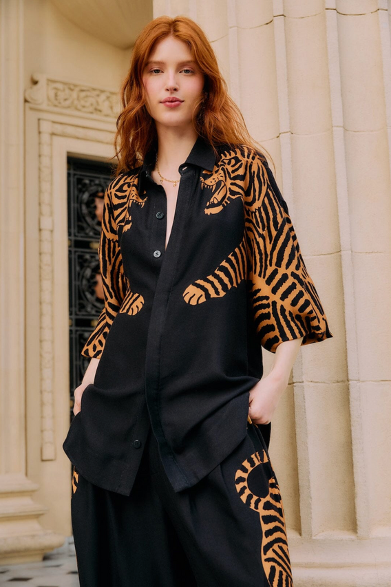 Shop Black Tiger Long Sleeve Shirt
