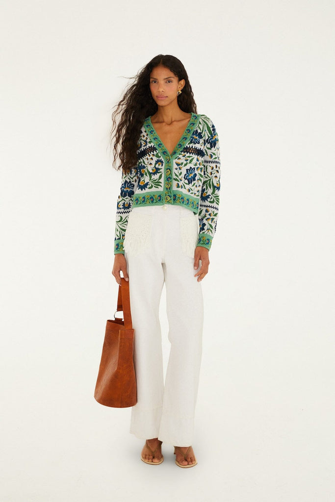 Manoela Knit Cardigan in Off-White