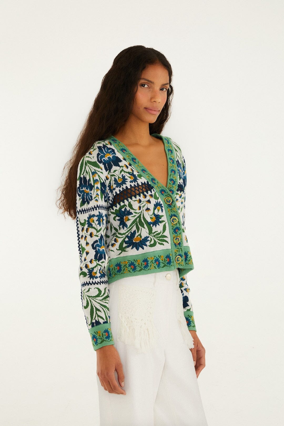 Manoela Knit Cardigan in Off-White