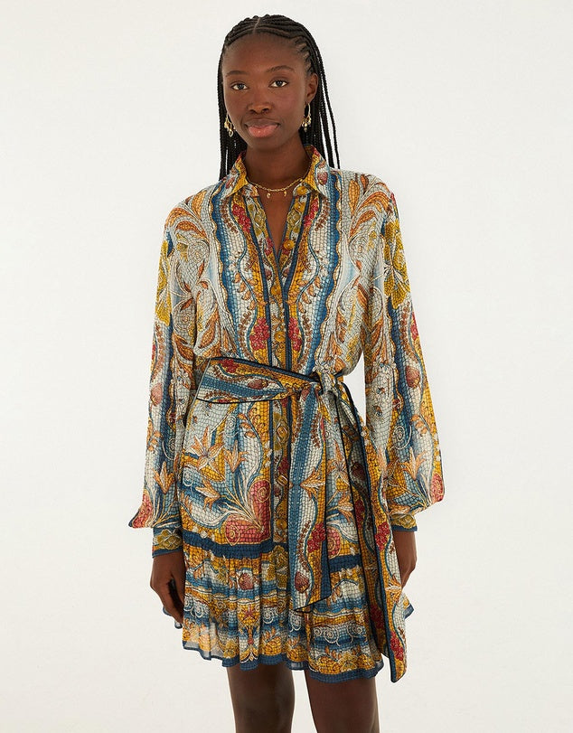Mosaic Garden Mini Dress