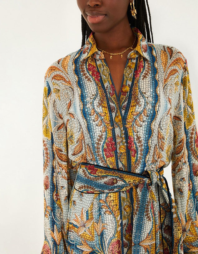 Mosaic Garden Mini Dress