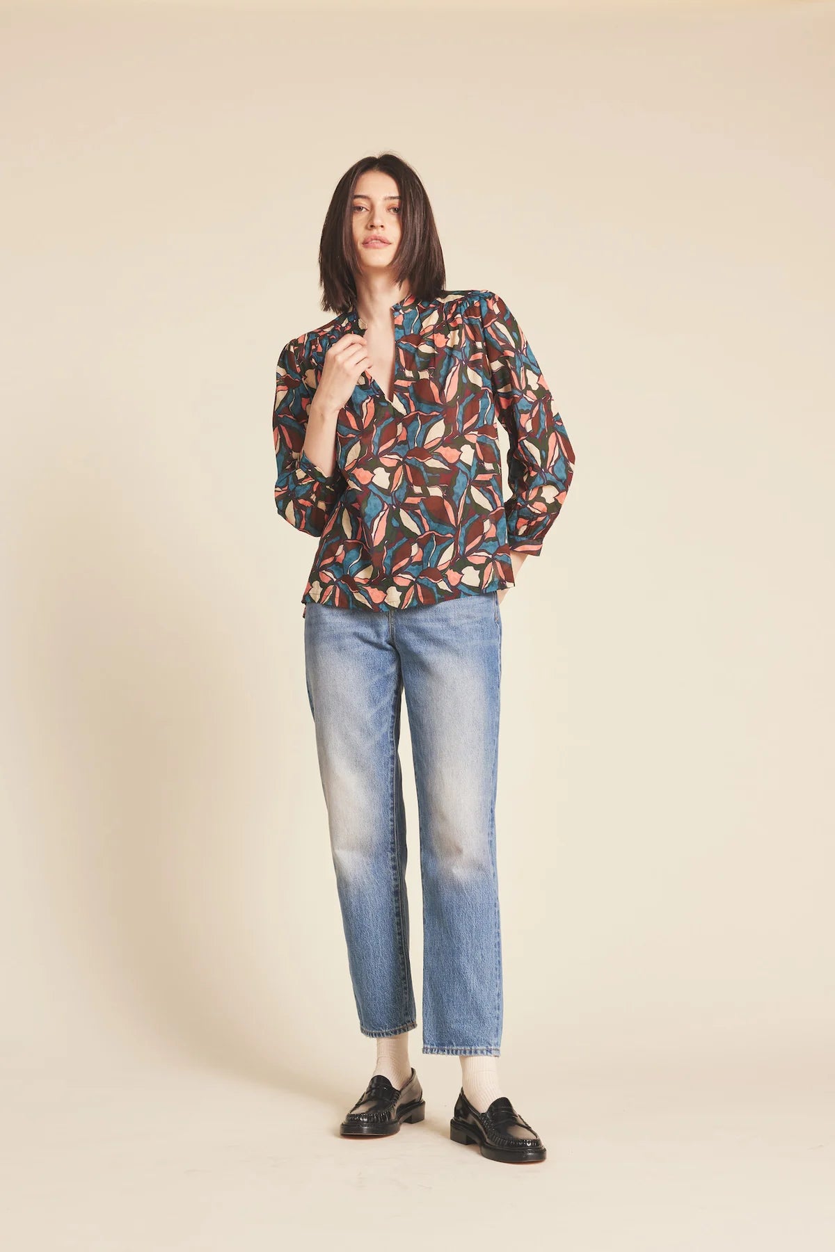 Bailey Blouse in Laurel Leaf