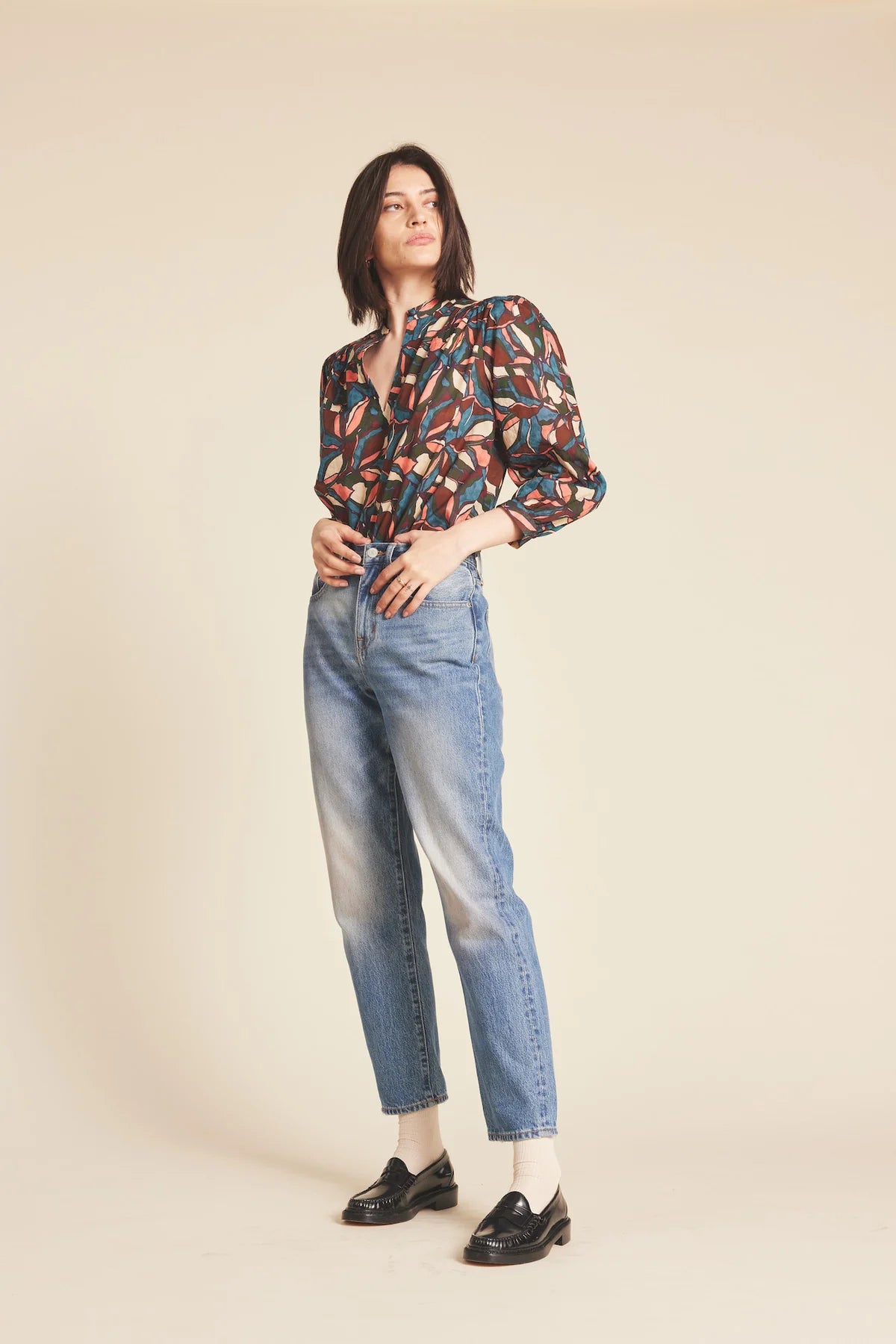 Bailey Blouse in Laurel Leaf