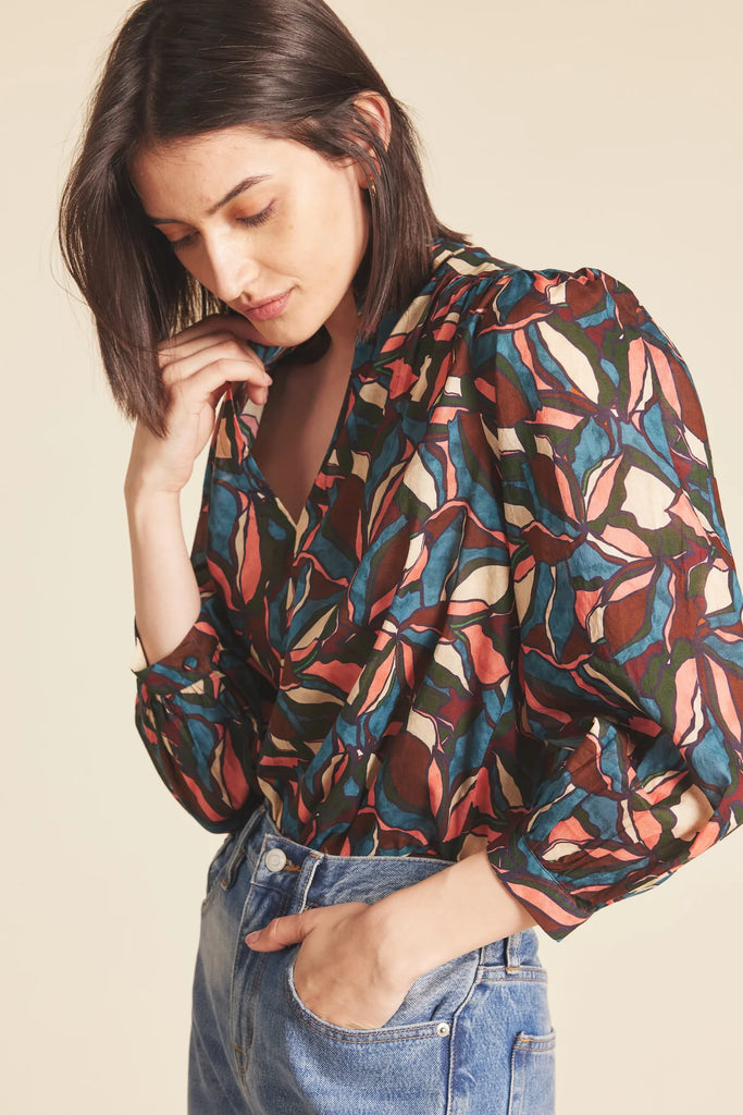 Bailey Blouse in Laurel Leaf