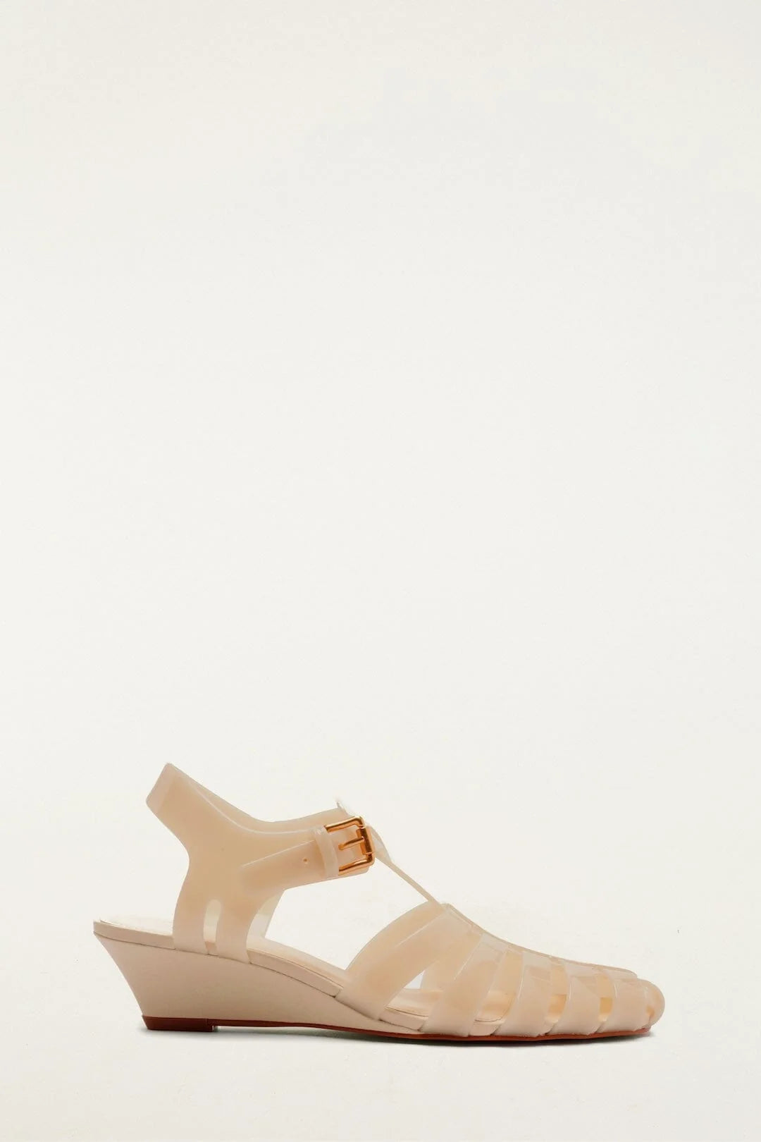 Fisherman Jelly Wedge Sandal in Ivory