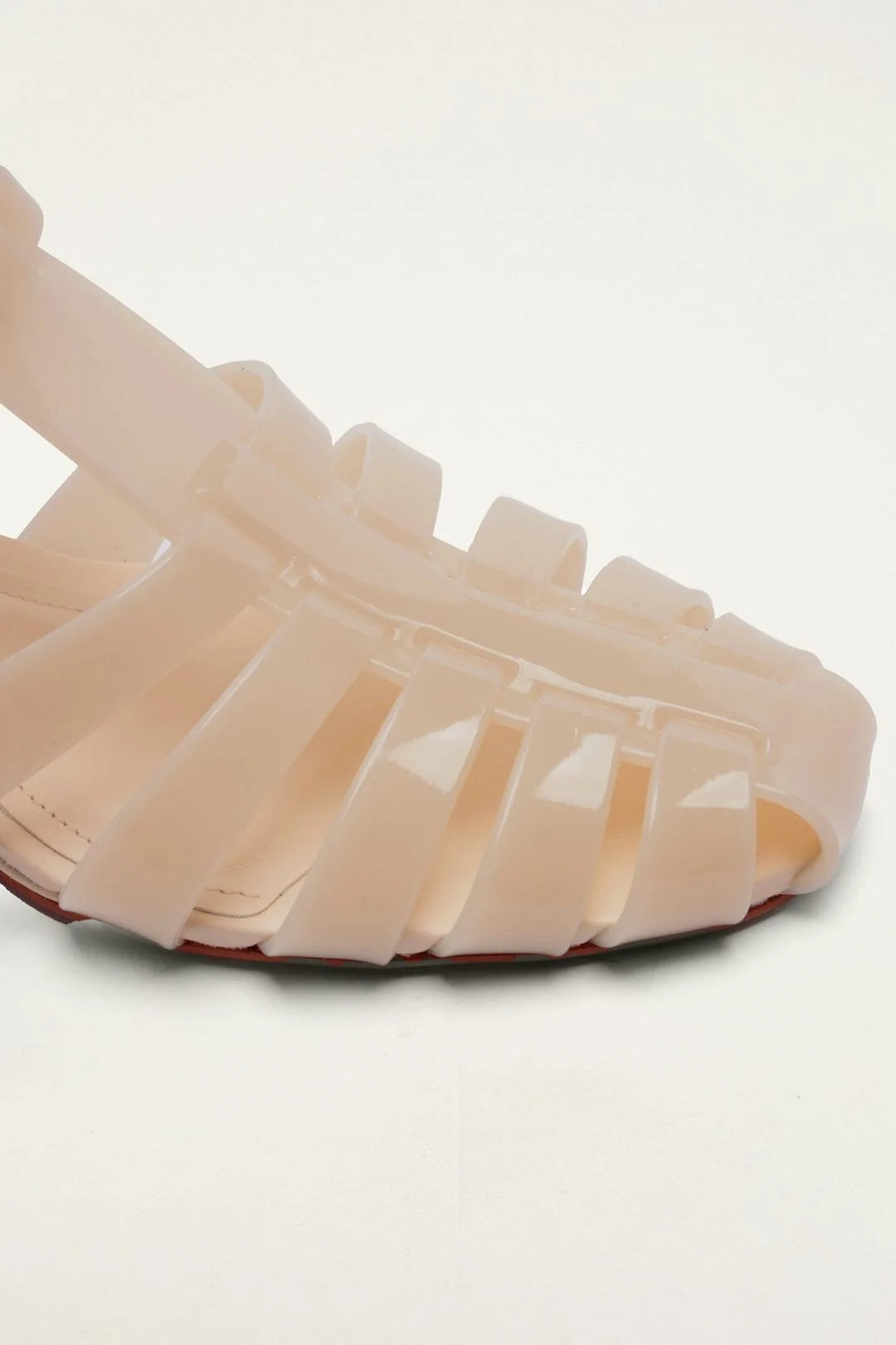 Fisherman Jelly Wedge Sandal in Ivory