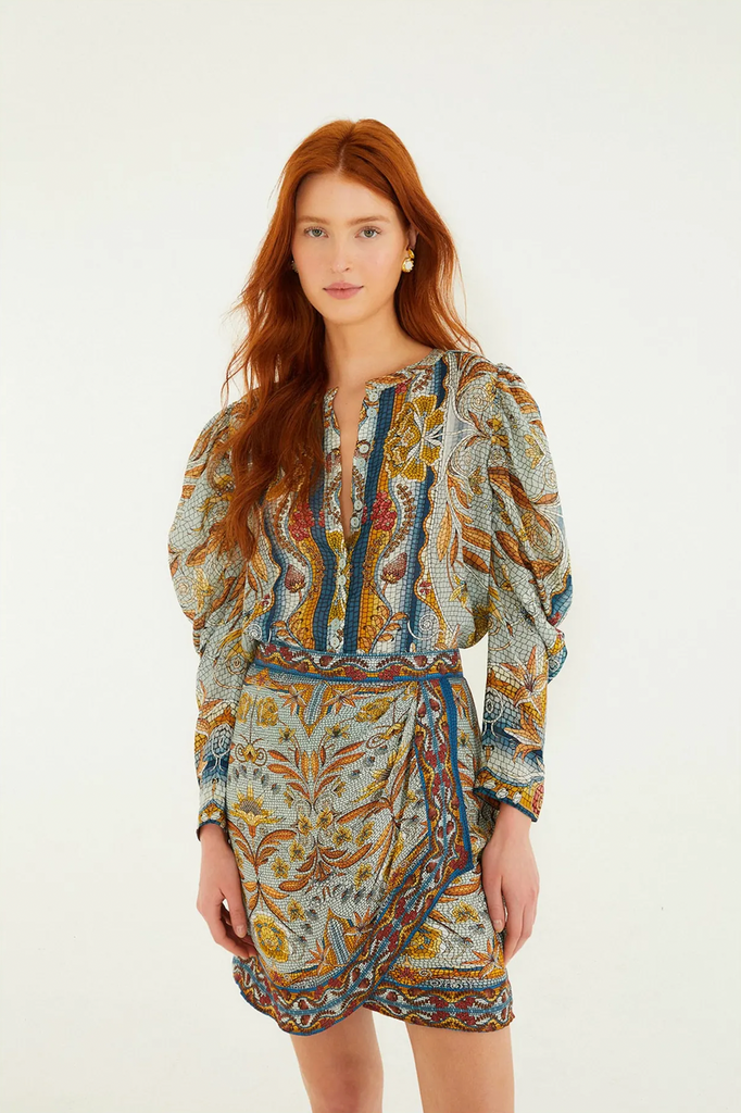Mosaic Garden Mini Skirt