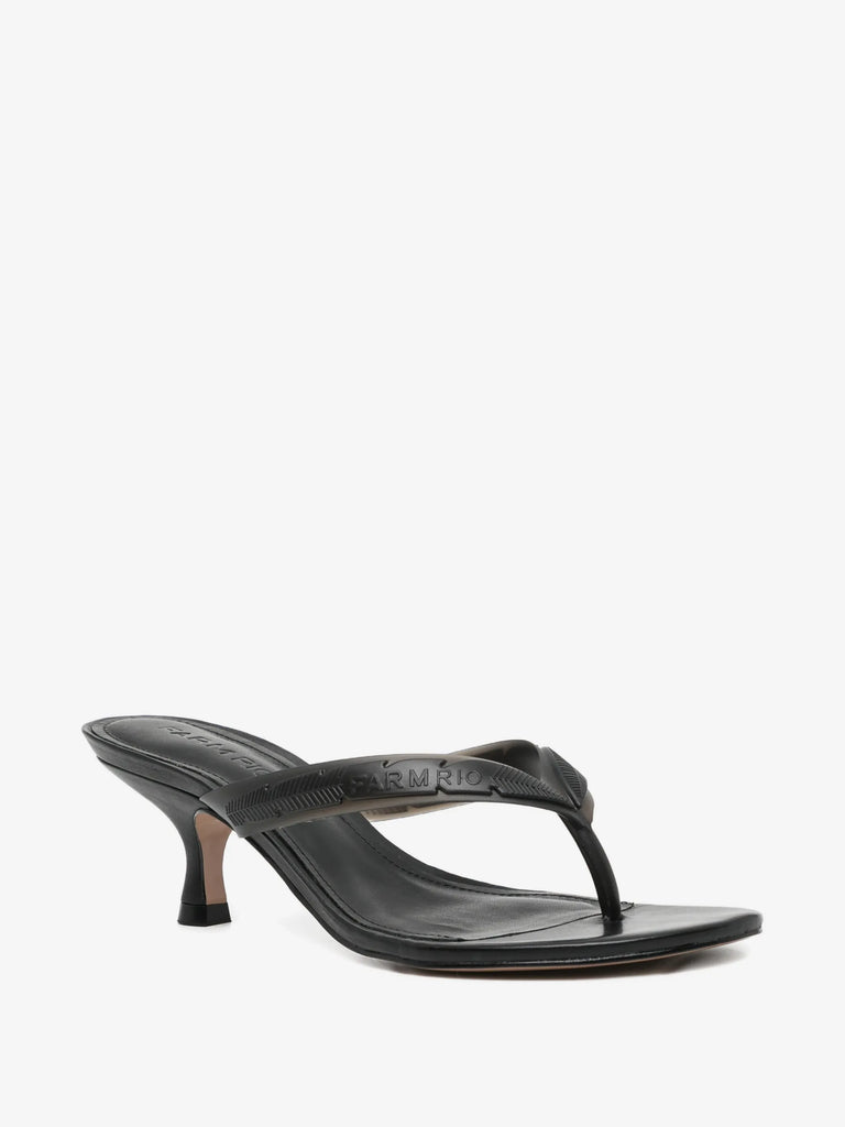 Rob Heel Sandal in Black