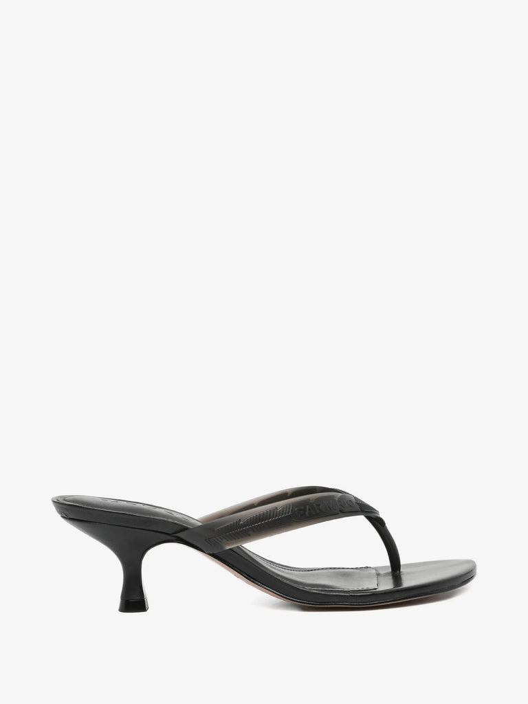 Rob Heel Sandal in Black