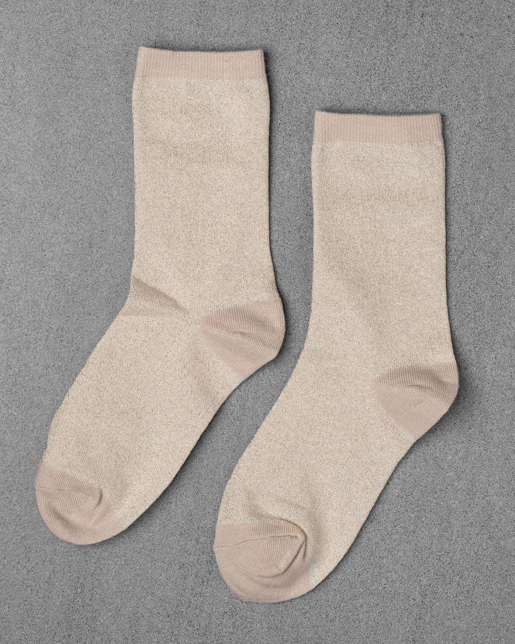 Glitter Socks in Champagne