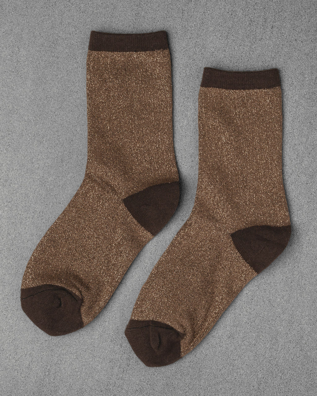 Glitter Socks in Walnut