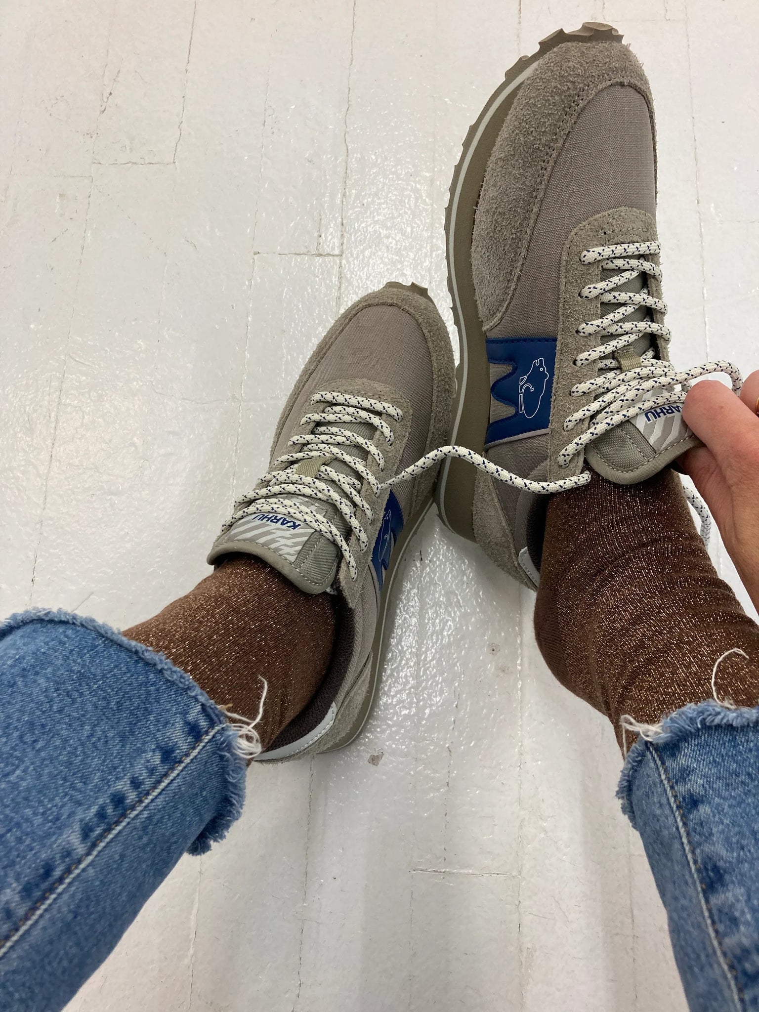 Glitter Socks in Walnut