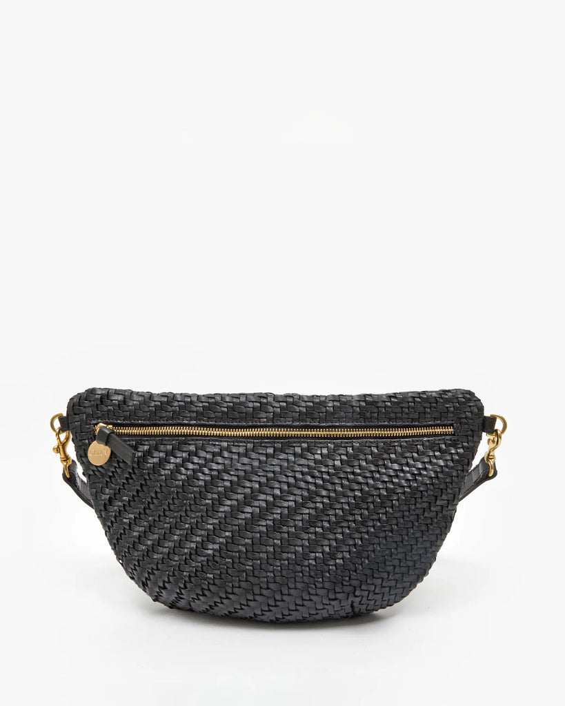 Grande Fanny in Black Woven Zig-Zag