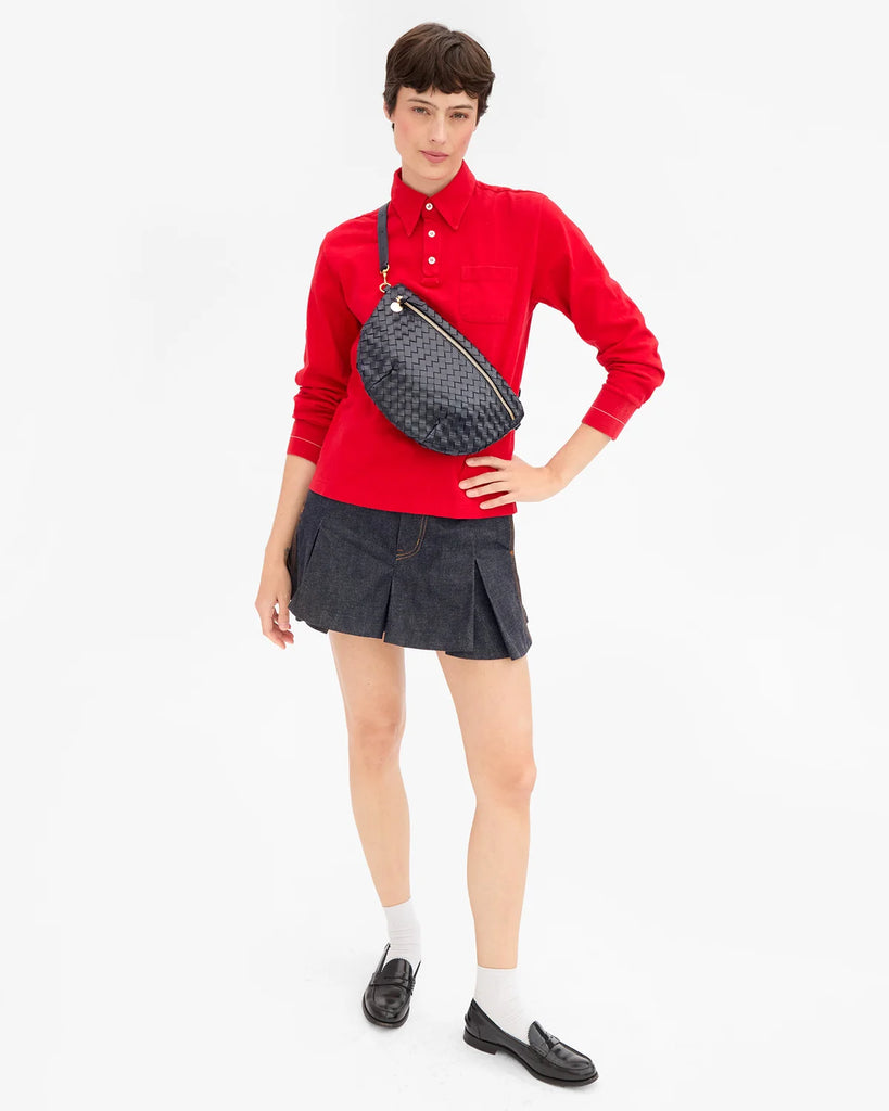 Grande Fanny in Twilight Navy Diagonal Woven
