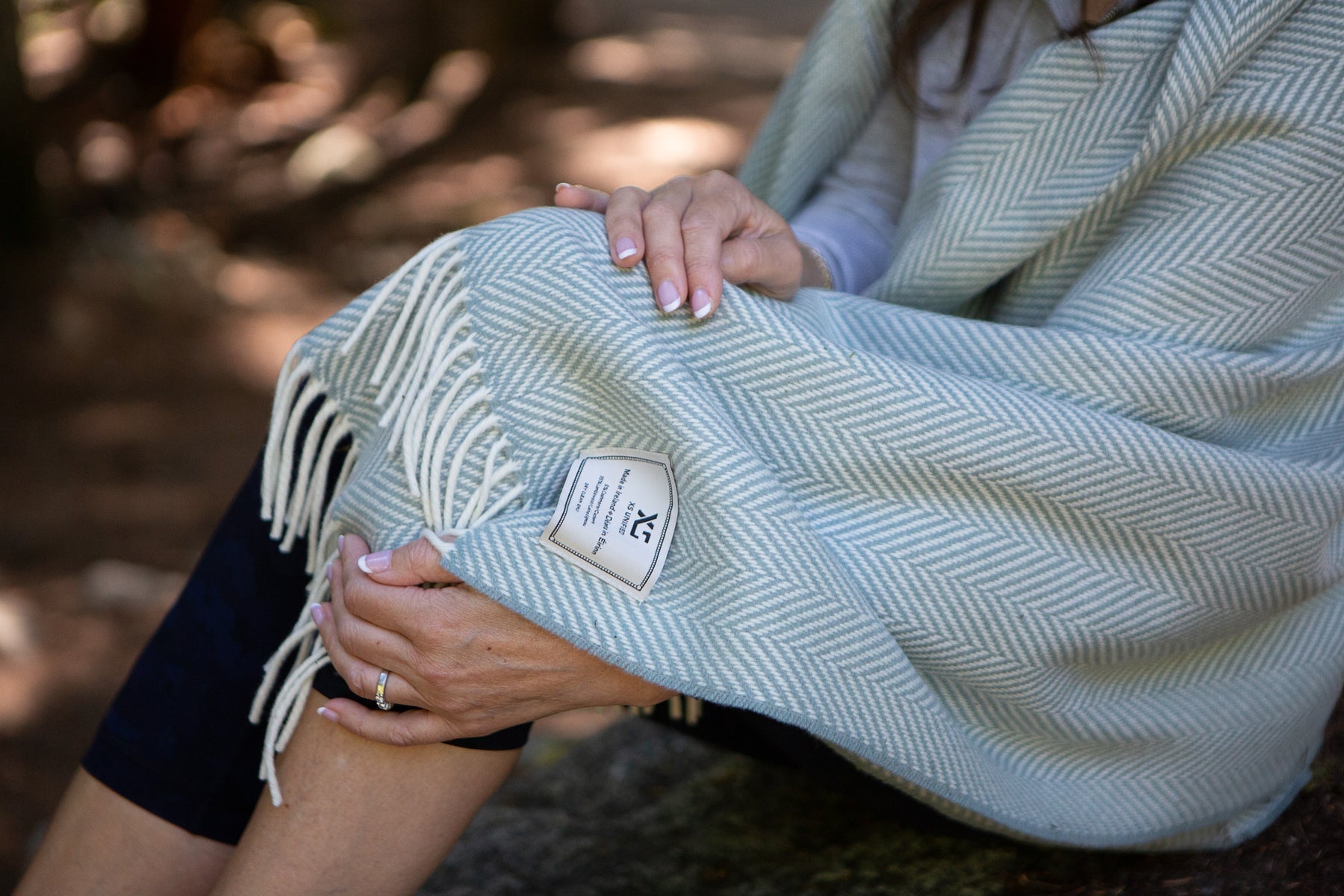 Heritage Throw in Seafoam