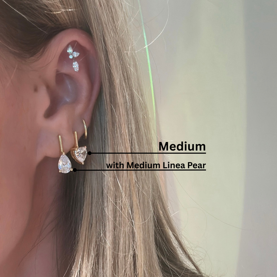 Linea Love Stud in Gold | Medium