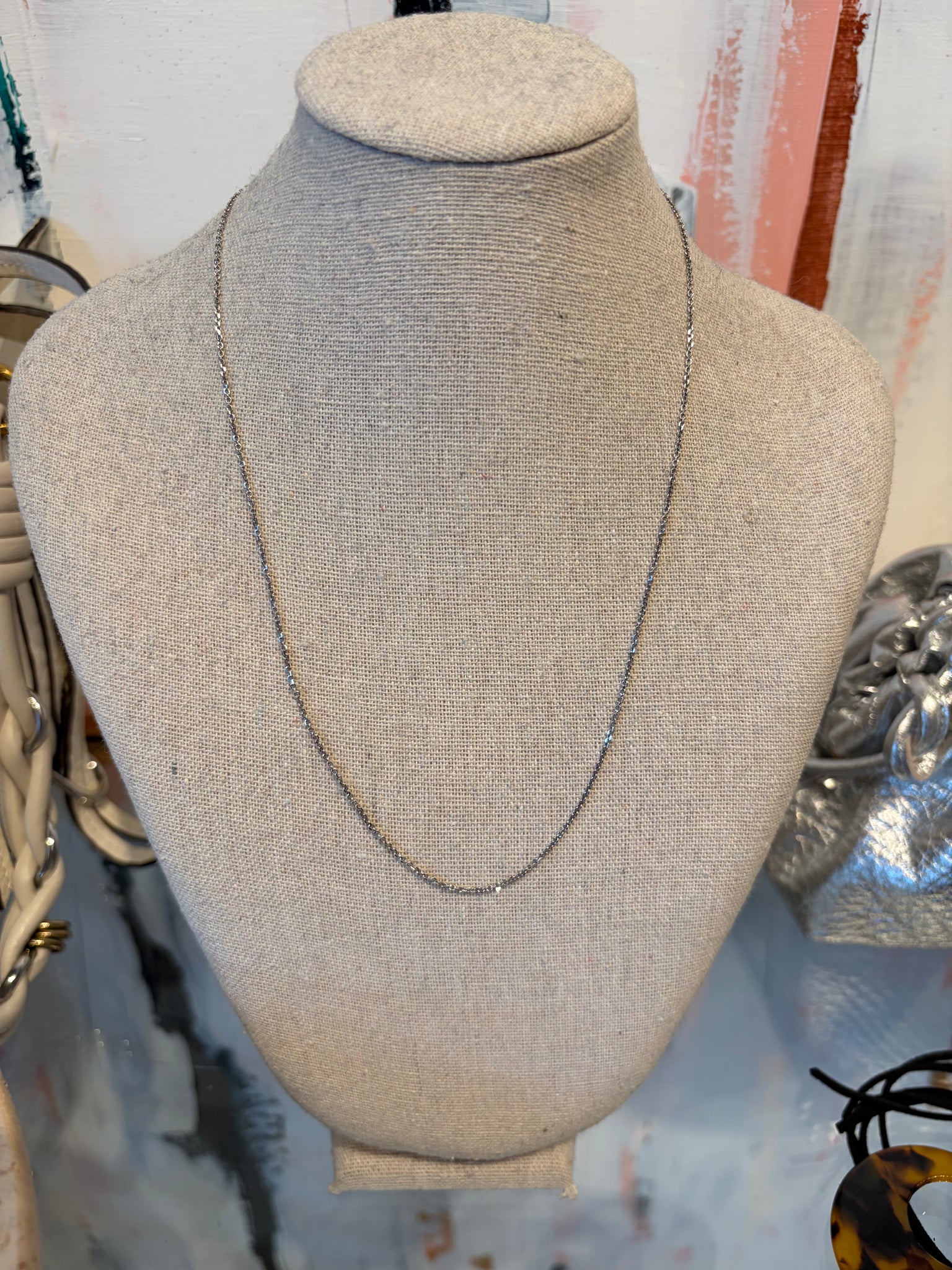 Leah Necklace | 10k White Gold | 18"