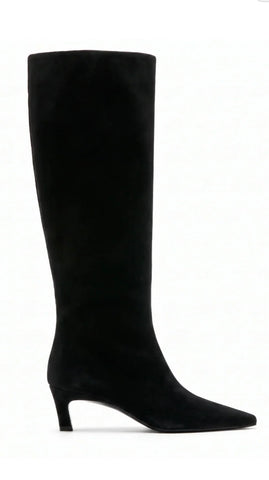 Basel Suede Pull On Boot in Black