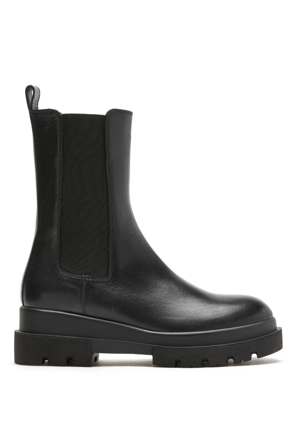 Blaise Leather Boot in Black