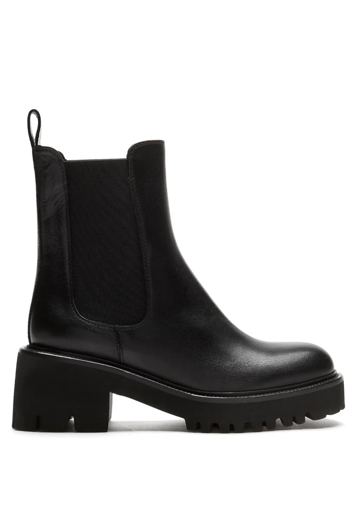 Kiss Leather Bootie in Black