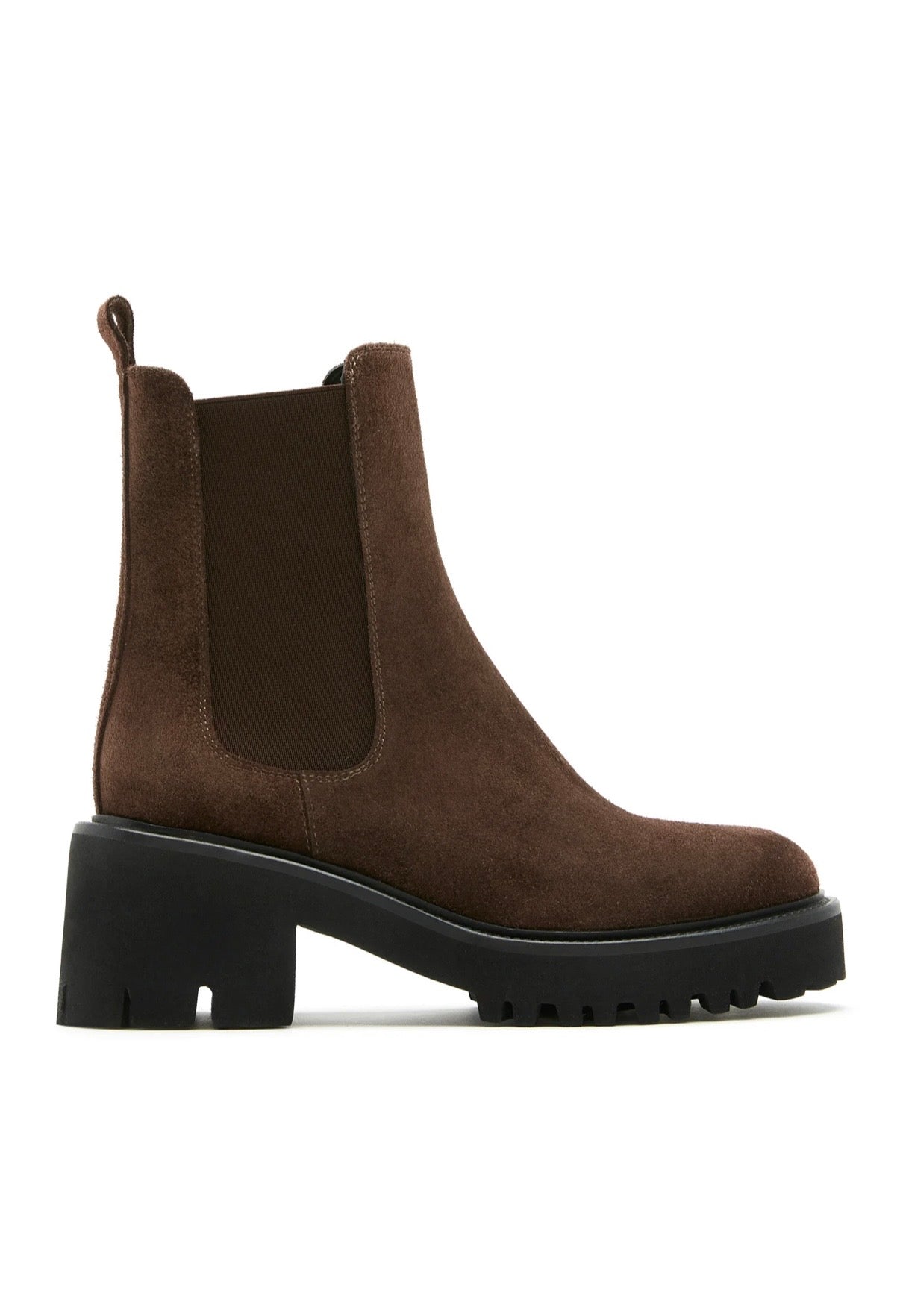 Kiss Suede Bootie in Brunette