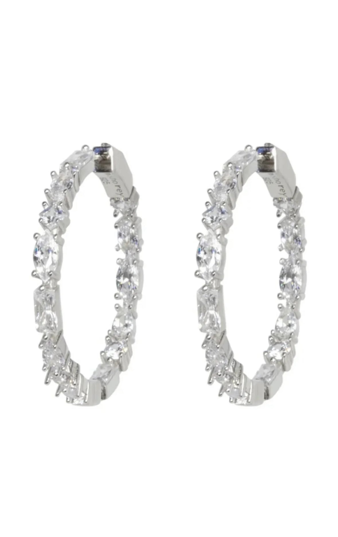 Kennedy Hoops in Silver