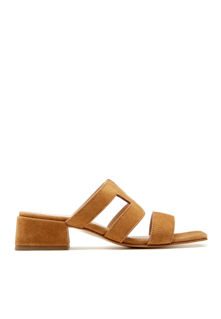 Fifi Suede Sandal in Tobacco