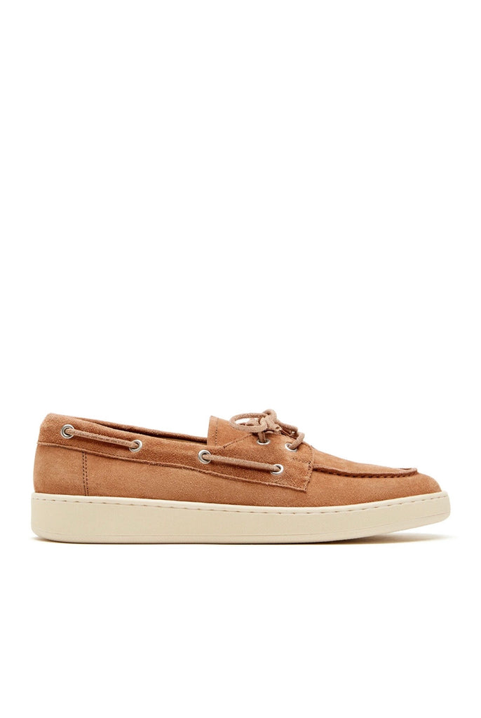 Thatcher Suede Boat Shoe in Brick