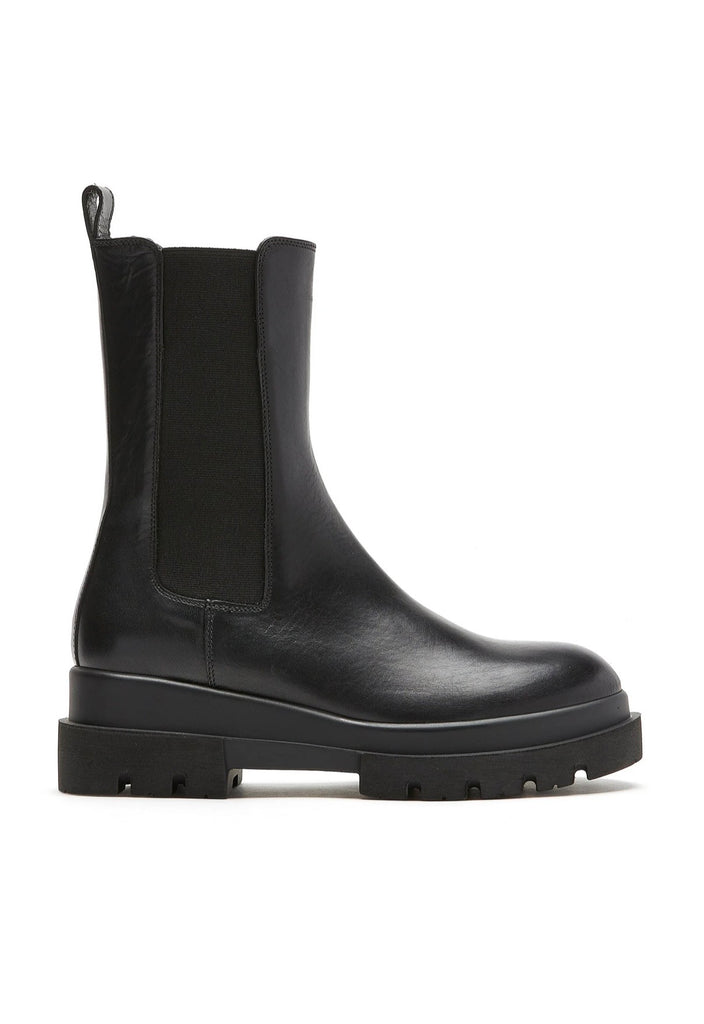 Blaise Leather Boot in Black