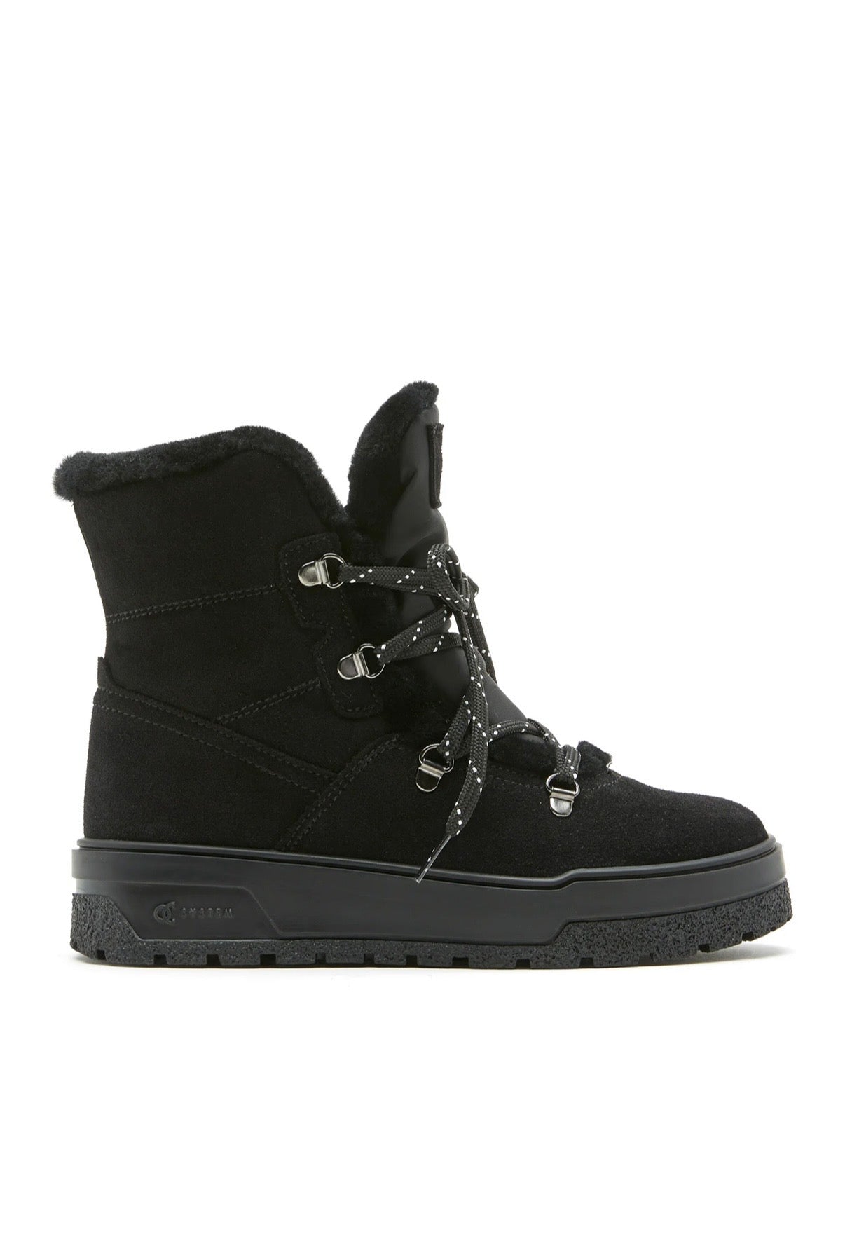 Excellent Shearling-Lined Suede Bootie in Black