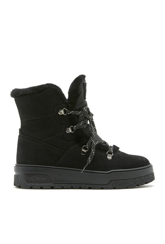 Excellent Shearling-Lined Suede Bootie in Black