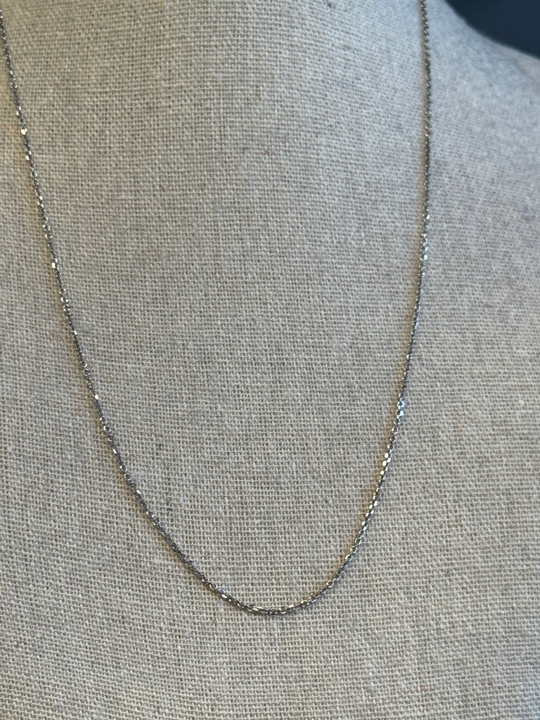 Leah Necklace | 10k White Gold | 18"