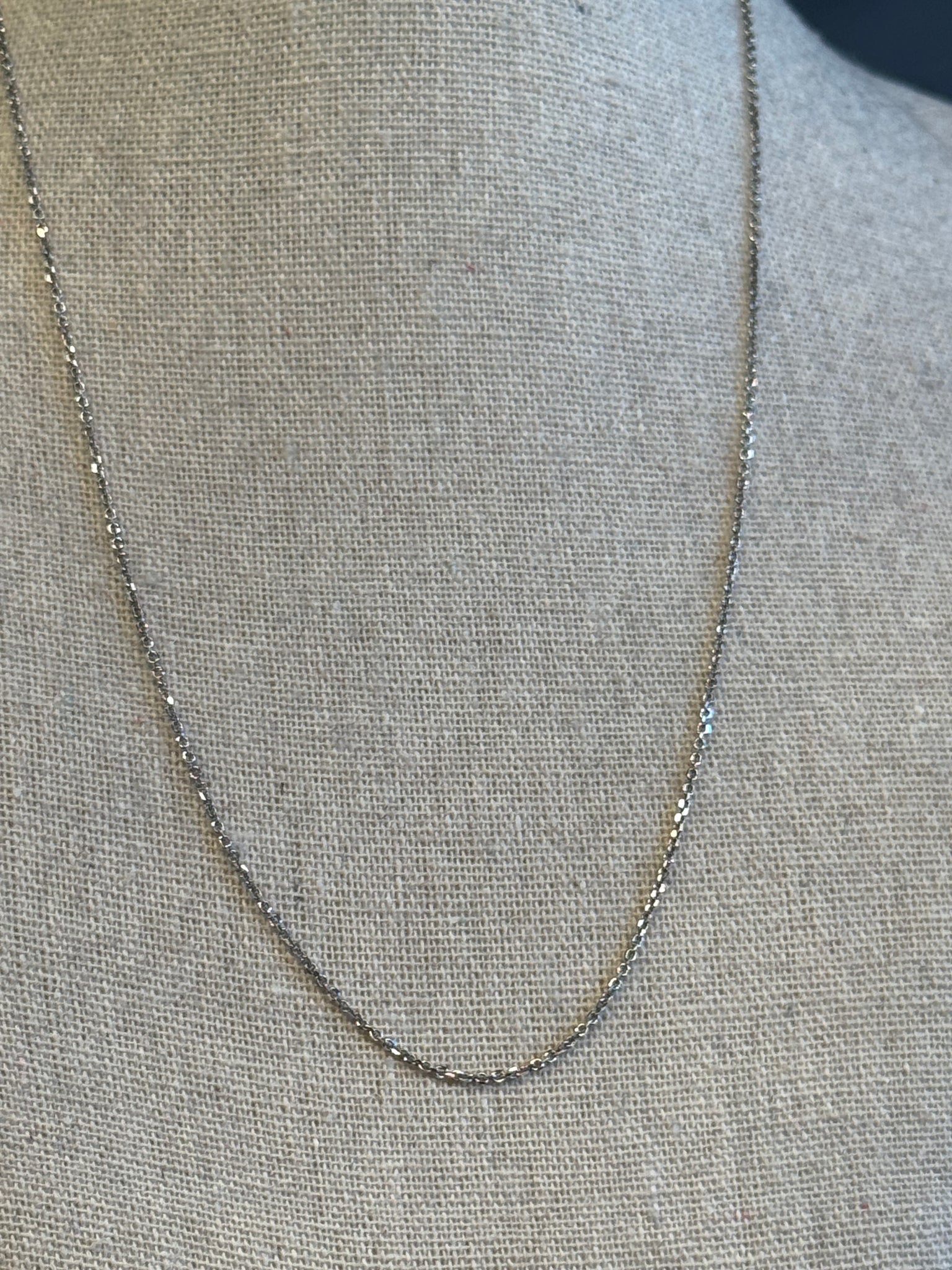 Leah Necklace | 10k White Gold | 18"