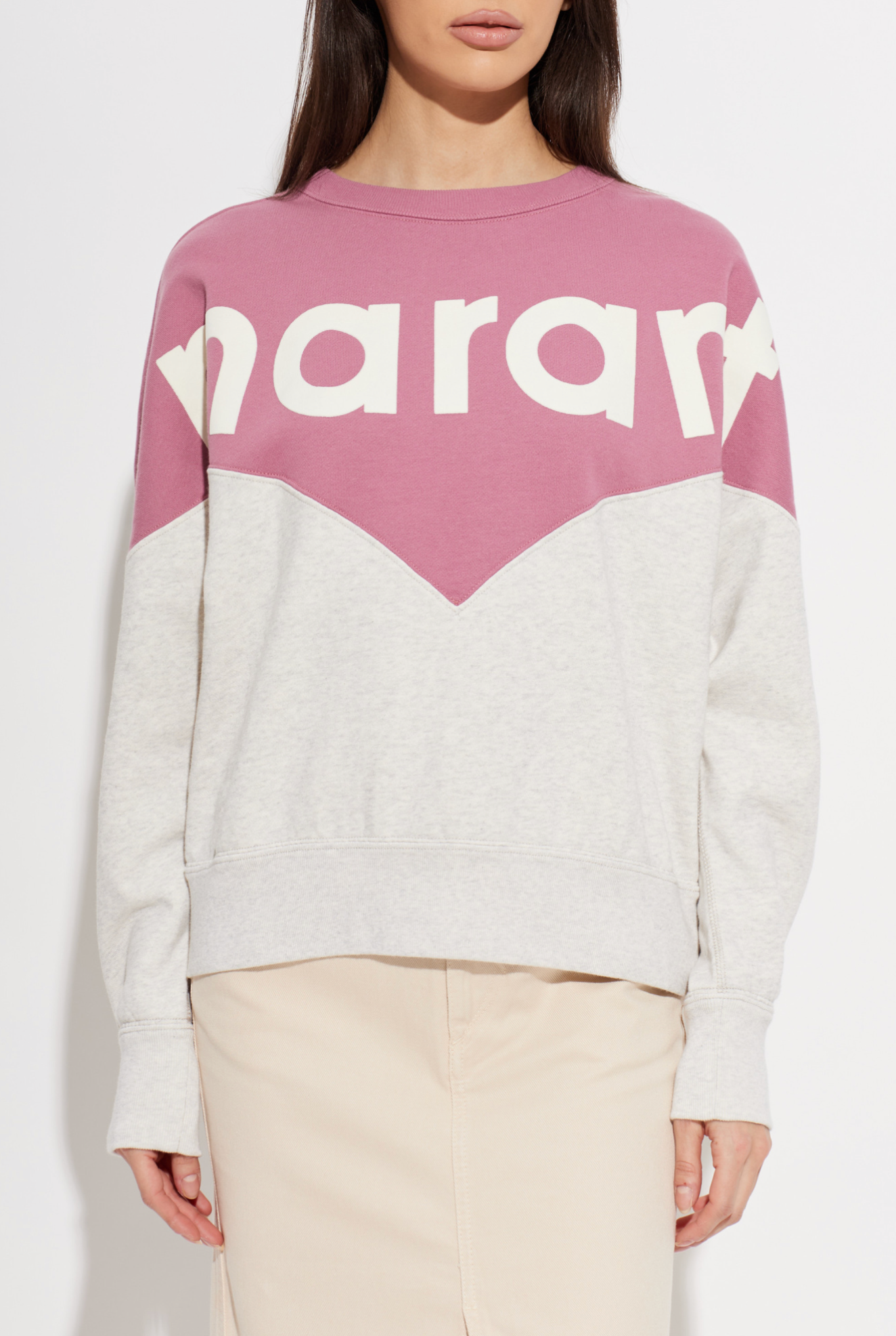 Houston Sweatshirt in Mauve Mist/Ecru